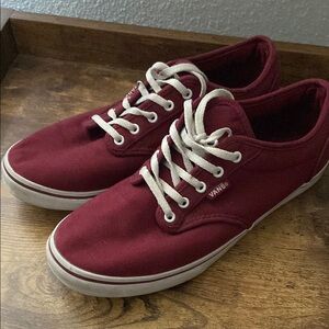 Vans Deep Red Canvas Shoes